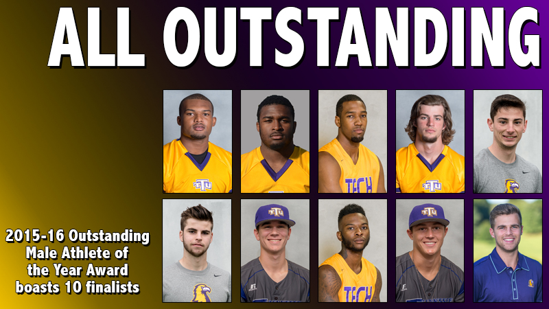 2015-16 Outstanding Male Athlete of the Year Award boasts 10 finalists