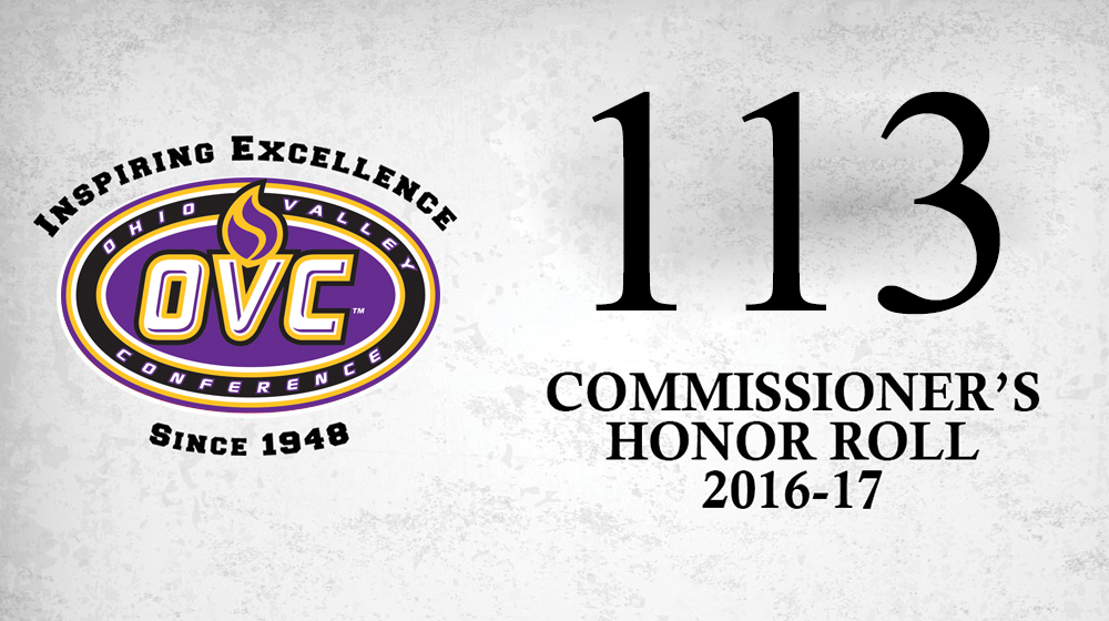 Tech ties record with 113 student-athletes named to OVC Commissioner's Honor Roll