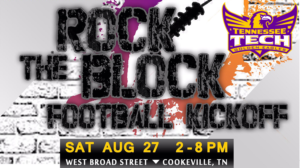 Rock the Block Football Kickoff event set for Saturday, Aug. 27 on Cookeville's "West Side"