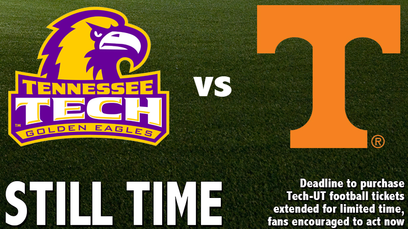 Tennessee Tech-UT football game ticket sales extended for limited time