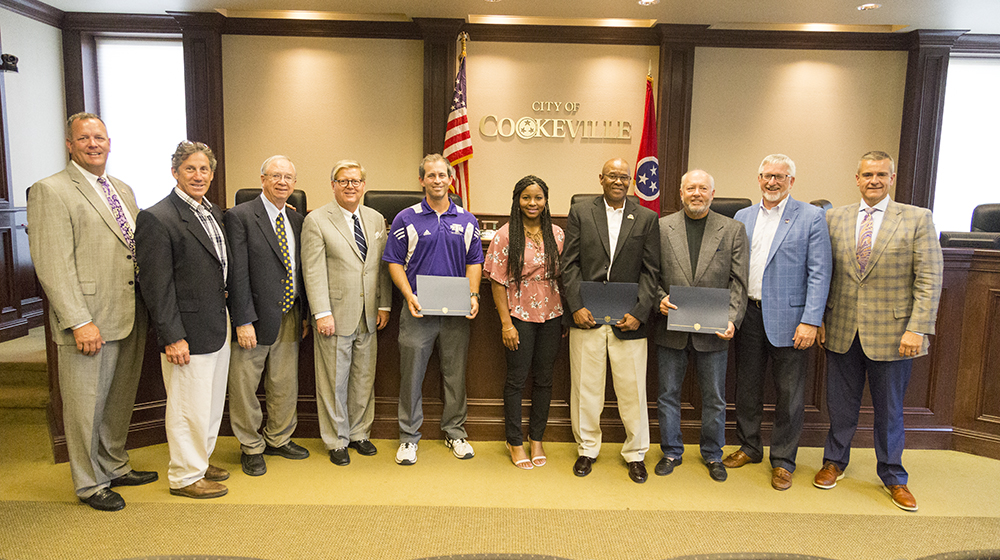 City of Cookeville honors Golden Eagle baseball, tennis and track & field teams