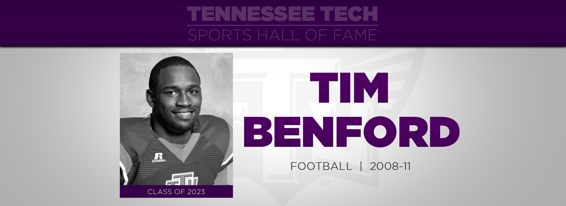 Benford to be inducted into TTU Sports Hall of Fame Friday, Nov. 3