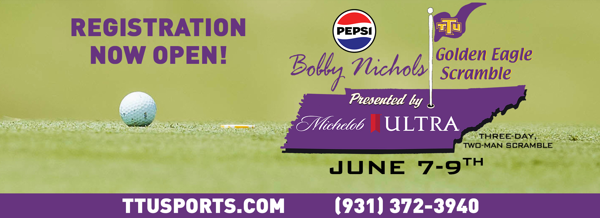 Registration for 2024 Pepsi Bobby Nichols Scramble presented by Michelob Ultra now open