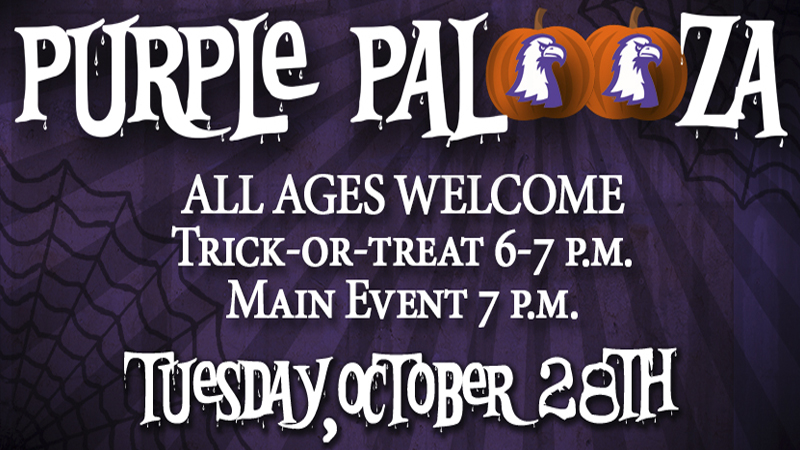 Purple Palooza Tuesday night features trick-or-treating, costume contests and basketball