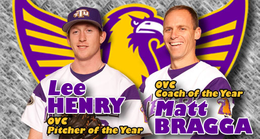 Henry, Bragga earn top honors; Five Golden Eagles named on all-OVC teams