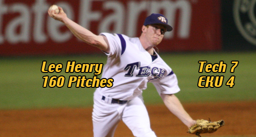Oh, Henry! Tech tops EKU 7-4 in OVC Tourney behind pitching ace
