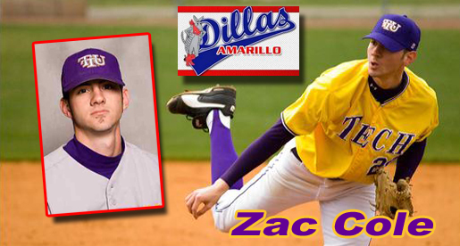 Former Tech pitcher Zac Cole joins Amarillo Dillas roster