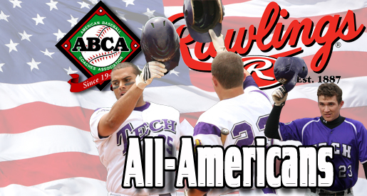Kirby-Jones and Oberacker selected 1st and 2nd team All-America by the American Baseball Coaches Association/Rawlings