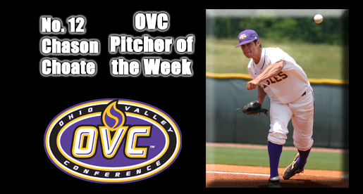 Choate shuts down Murray State, earns vote for OVC Pitcher of the Week