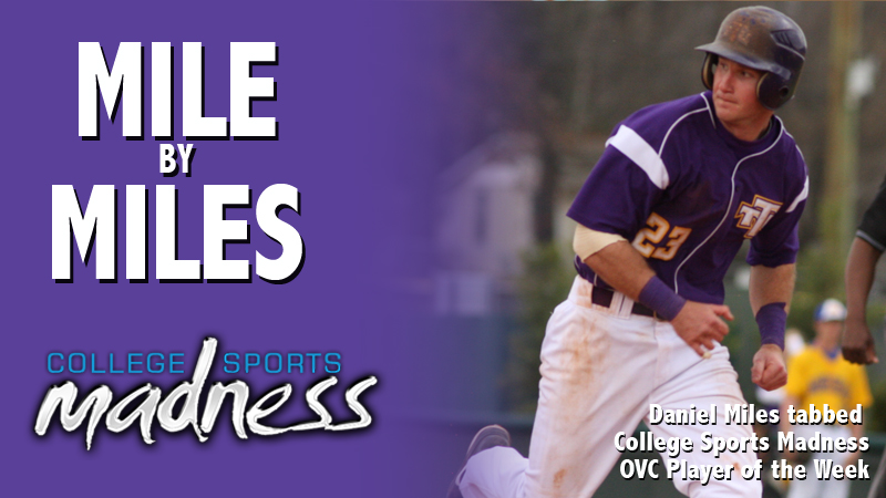 Miles tabbed College Sports Madness OVC Player of the Week