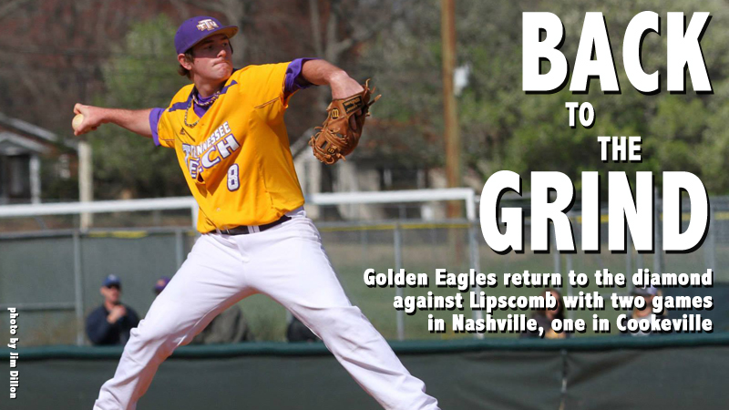 Golden Eagles to play split weekend with Lipscomb, two games in Nashville, one in Cookeville