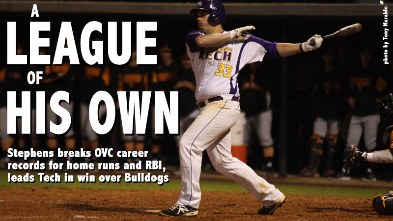 Stephens breaks OVC home run, RBI records in 7-1 win over Alabama A&M