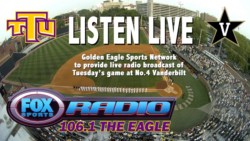 Tuesday’s baseball game at Vanderbilt to be broadcasted on Golden Eagle Sports Network