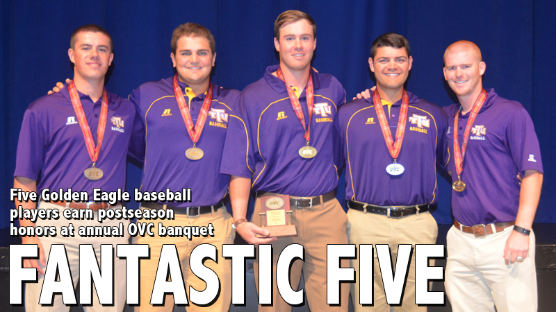 Five Golden Eagles take home postseason honors at annual OVC banquet