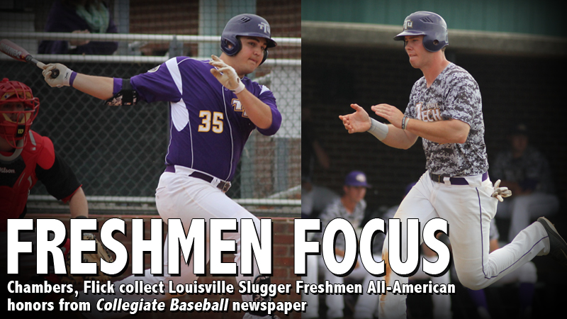 Chambers, Flick earn Louisville Slugger Freshmen All-American nods from Collegiate Baseball newspaper