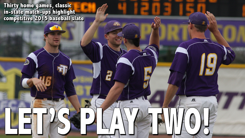 Thirty home games, classic in-state match-ups highlight 2015 Tech baseball schedule