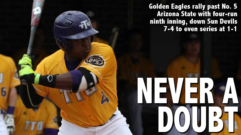 Golden Eagles cap ninth-inning rally to down No. 5 Arizona State, 7-4