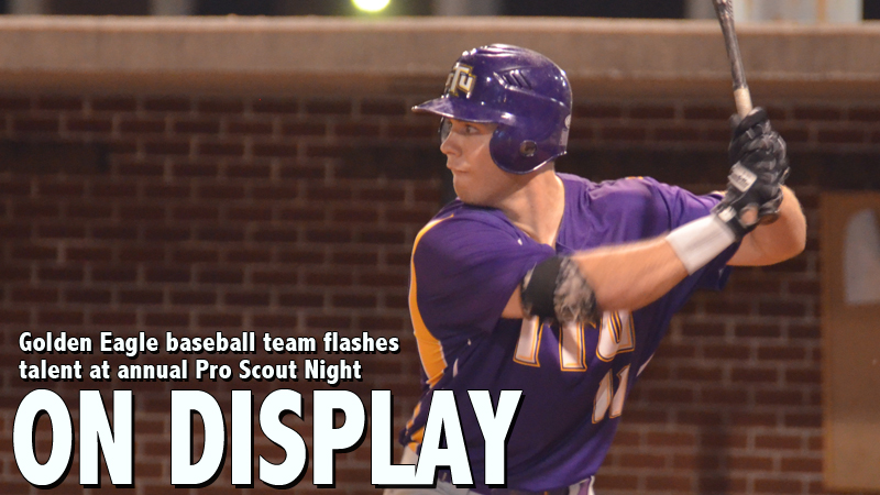 Golden Eagle baseball team flashes talent at annual Pro Scout Night