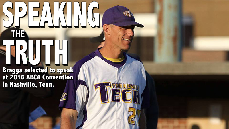 Bragga selected as clinic speaker at 2016 ABCA Convention in Nashville