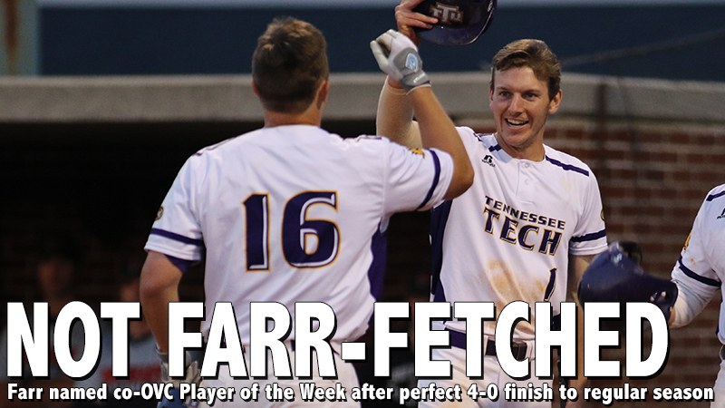 Farr claims first career OVC Player of the Week honors following regular season finale