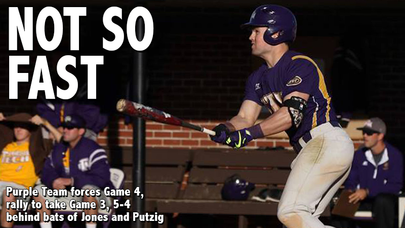 Purple Team forces Game 4, complete rally to take Game 3, 5-4