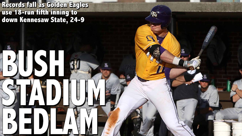 18-run fifth propels Golden Eagles to record-breaking, 24-9 victory over Kennesaw State