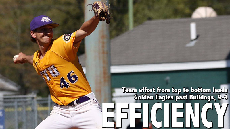 Team effort from top to bottom leads Golden Eagles past Bulldogs, 9-4