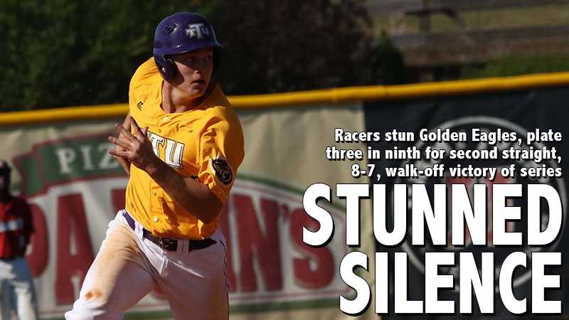 Racers stun Golden Eagles with second straight, 8-7, walk-off win