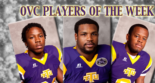 Barnes, Crawford and Tooley honored with weekly OVC awards
