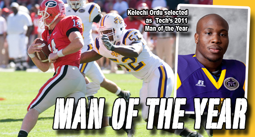 Kelechi Ordu named Tennessee Tech Athletics 2011 Man of the Year