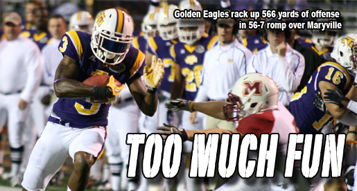 Big plays, excitement rule the evening as Golden Eagles roll to victory
