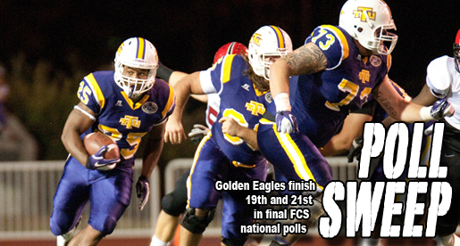 Golden Eagles rank 19th and 21st in final two FCS national polls