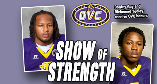 Golden Eagles Gay, Tooley receive weekly honors from OVC