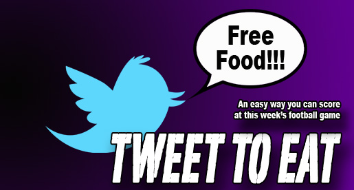 Get free food for tweeting us your gameday pictures