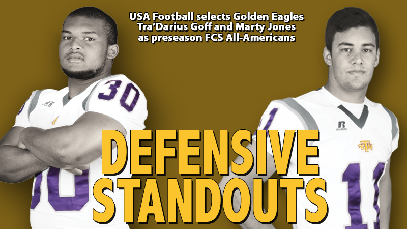 Two Golden Eagles named as preseason All-America by USA Football