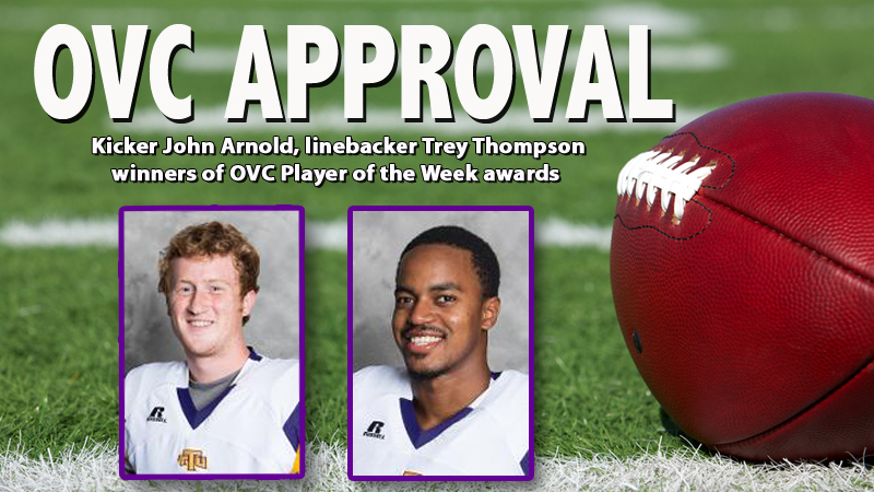 Arnold, Thompson voted OVC Players of the Week after overtime victory