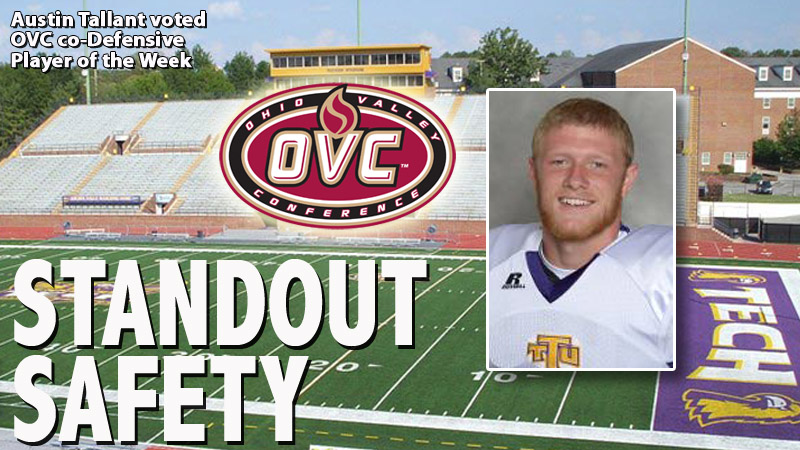 Tallant voted OVC co-Defensive Player of the Week