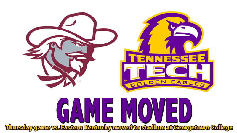 Thursday's football game vs. Eastern Kentucky moved to Georgetown College