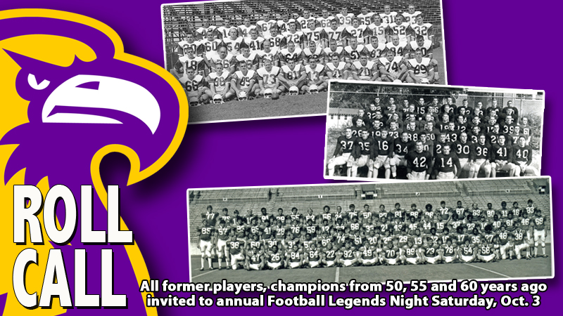Former players, champions invited back for Legends Night Oct. 3