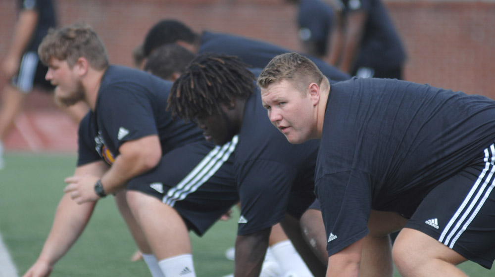 Up front: Golden Eagle offensive line adjusting to new faces to protect