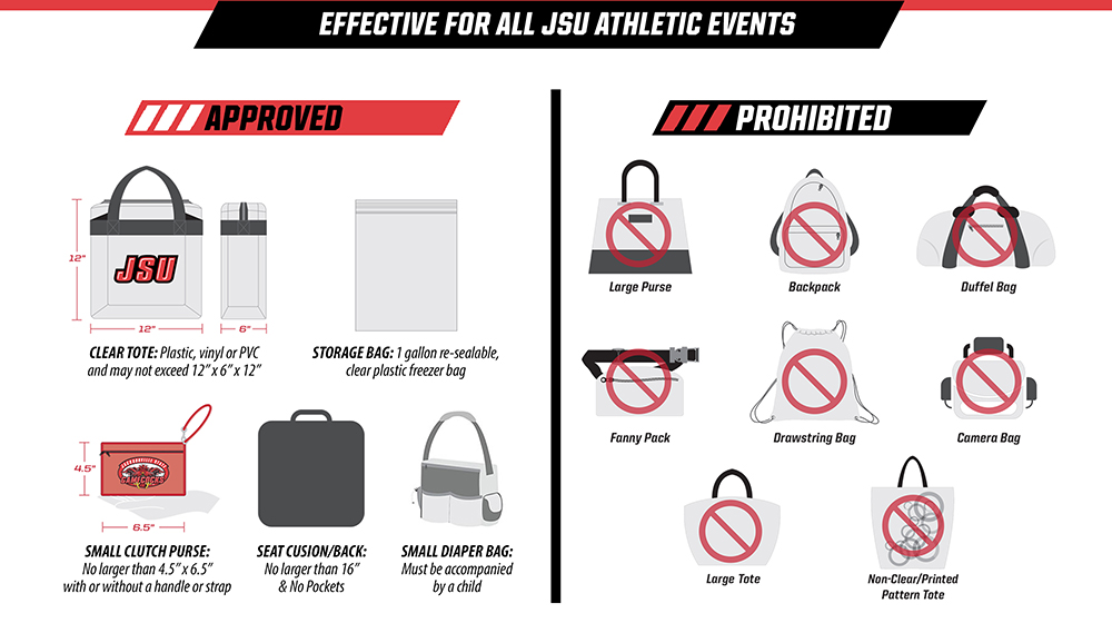Clear bag policy in place at JSU Stadium this weekend