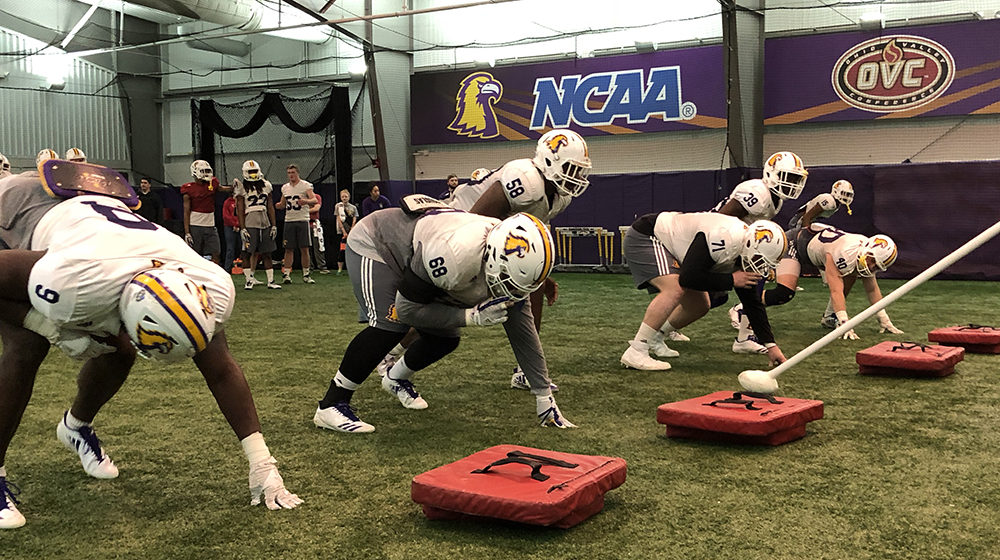 Weather sends Tech football indoors, Friday practice cancelled