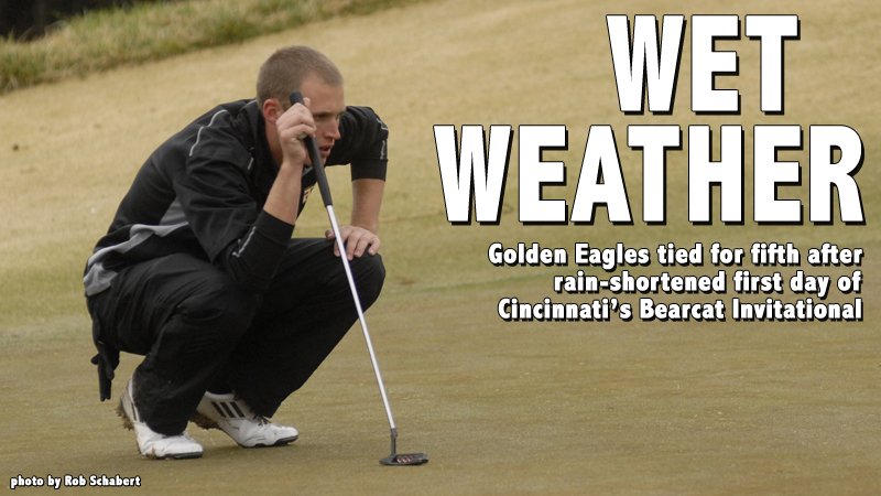Tech tied for fifth after rain-shortened first day at Bearcat Invitational