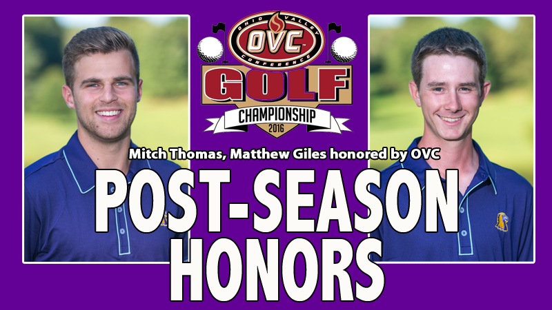 Thomas, Giles accept post-season awards at OVC Championships