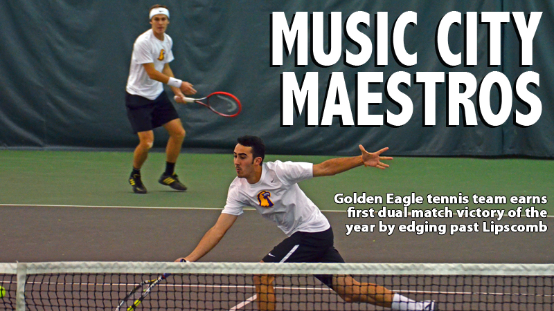 Golden Eagles slip past Lipscomb for first dual match victory