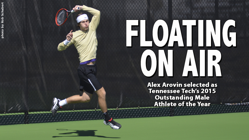 Tennis standout Alex Arovin selected as Tech's Outstanding Male Athlete of the Year