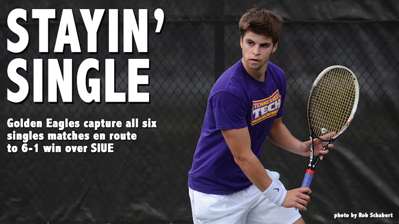 Tech’s flawless singles play leads them to 6-1 win over SIUE