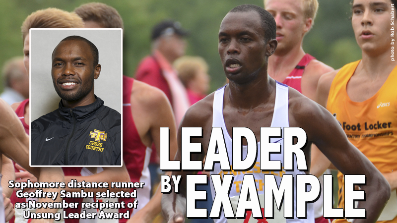 On the course and off, Sambu has been quiet leader for cross country teams