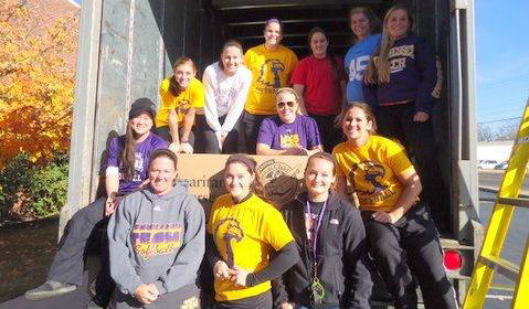 Golden Eagle Softball gives back for the Holidays