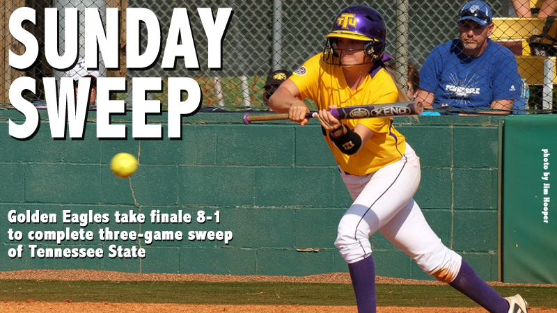 Golden Eagles take down Tigers 8-1 to complete sweep of TSU